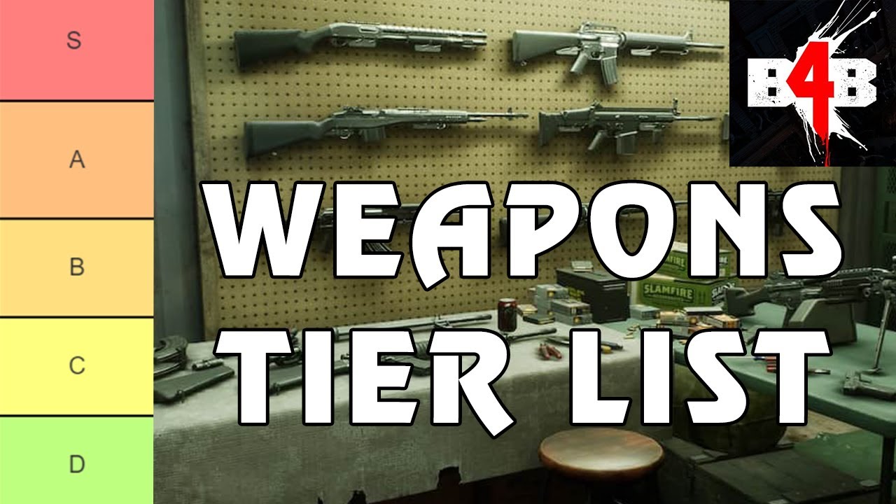 ALL WEAPONS TIER LIST - Nightmare (Campaign) - Back 4 Blood
