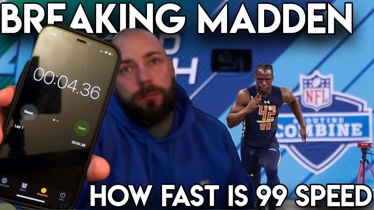 BREAKING MADDEN 21! HOW FAST IS 99 SPEED? HOW FAST IS 0 SPEED?