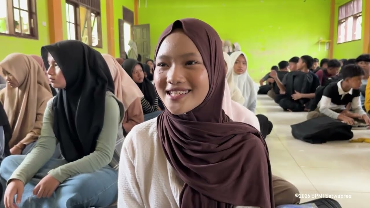 Wapres Tinjau Pembelajaran SMPN 1 Karang Baru,  Aceh Tamiang