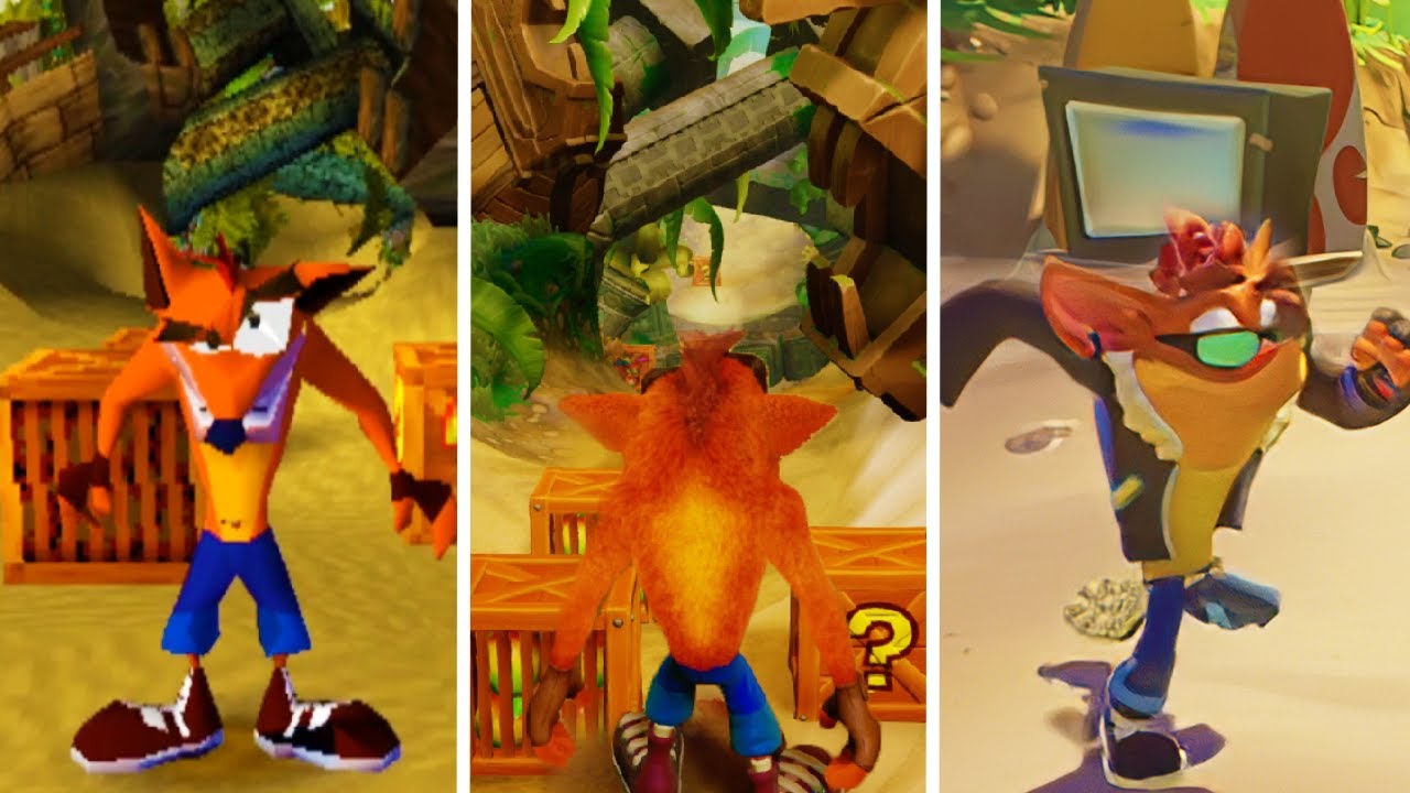 Crash Bandicoot First Levels EVOLUTION
