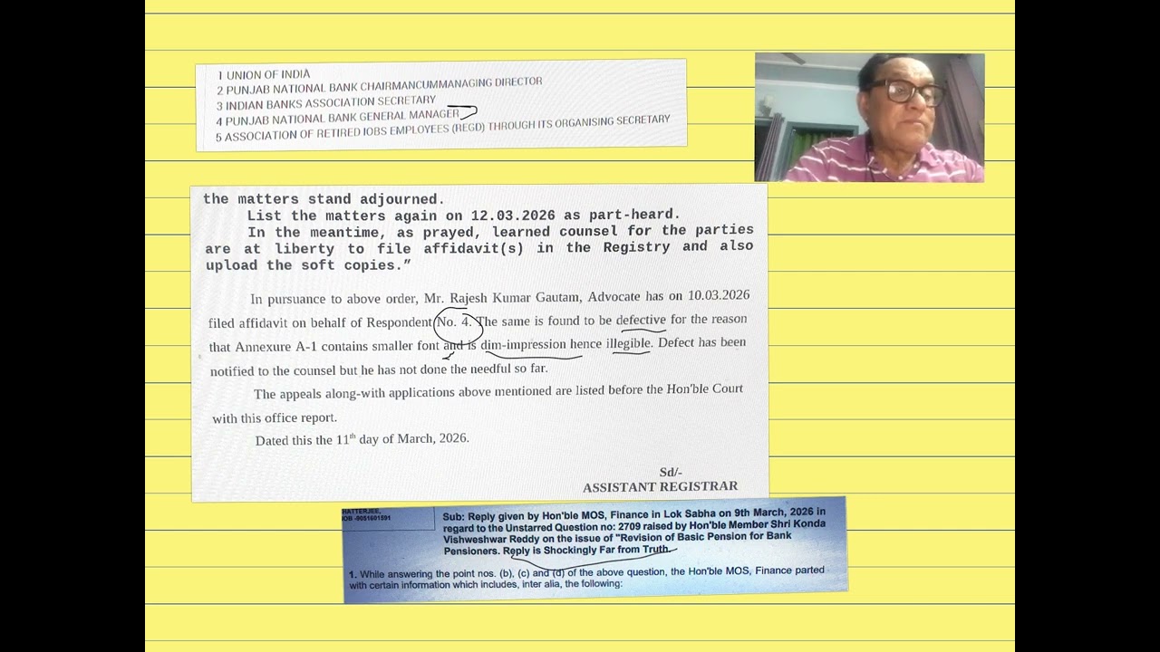 Hon SC पहले जैसा तमाशा. Respondent No- 4 ने defective docs जमा कराये. See what happens in court.