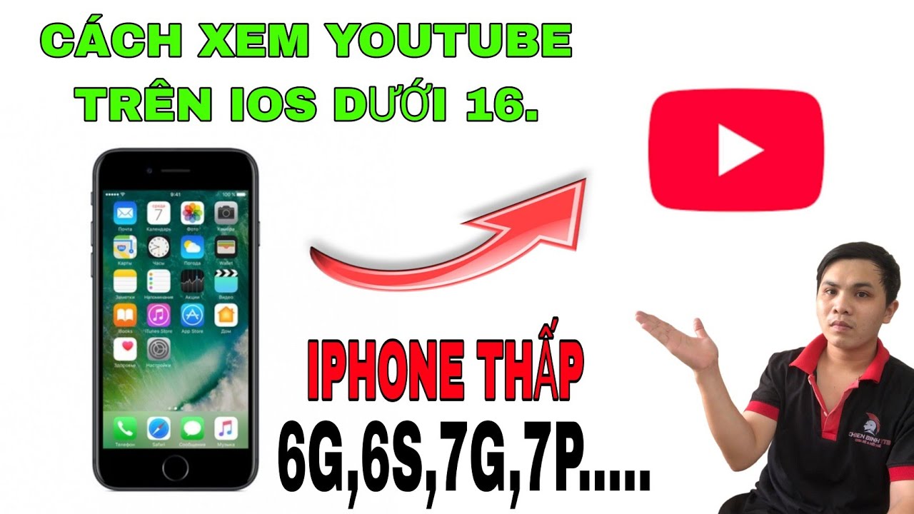 Xem Youtube Trên iphone IOS Thấp, Xem youtube trên iphone 6, Chặn Cập nhật youtube