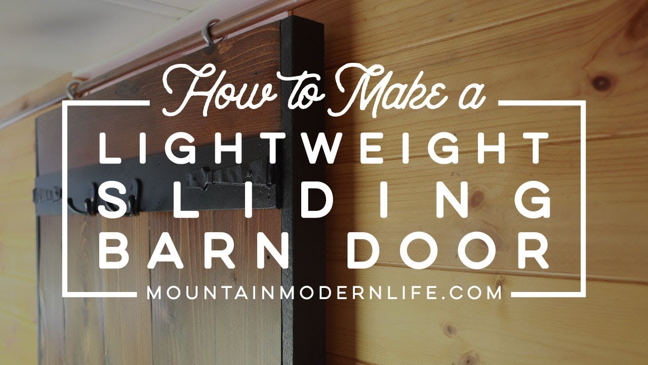 How to Make a Lightweight Sliding Barn Door