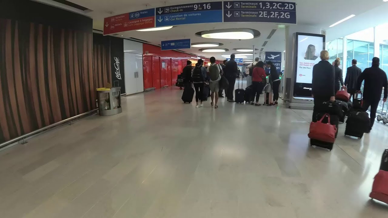 CDG - Charles De Gaulle Airport - Terminal 2A to the RER station