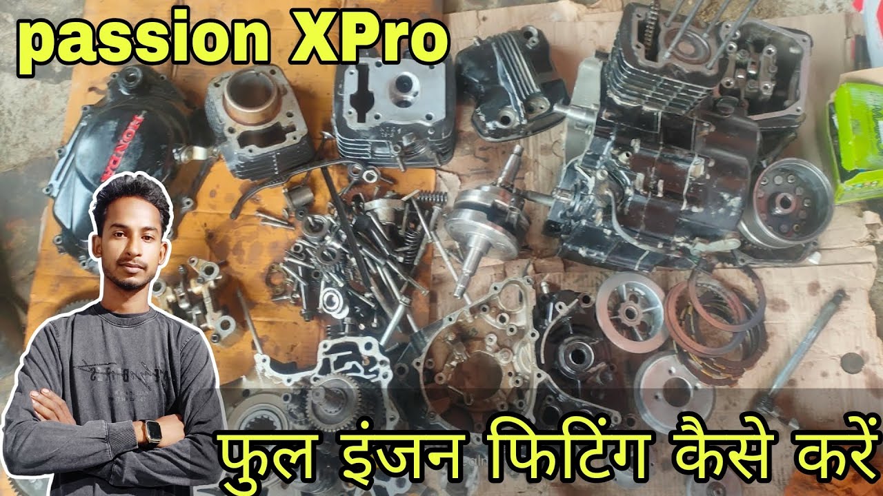Passion XPro Full engine fitting kaise kre Dream yoga Bike110