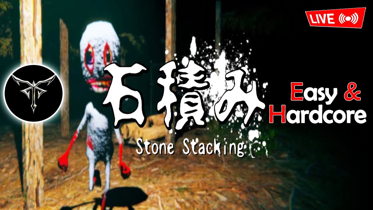 🔴 Waifu4k live | Stone Stacking horror game    #stonestacking #indiegames #live