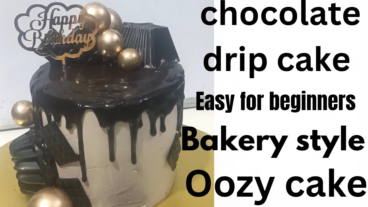 Chocolate drip cake #oozy cake #bakery style drip cake #viral cake #Trend #cake  #asmr #food #eating