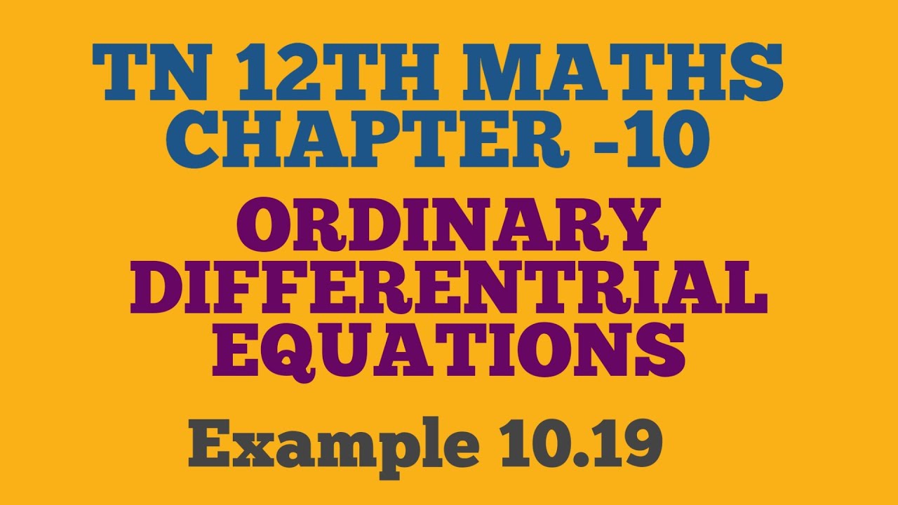 tn 12th maths chapter 10 example 10.19