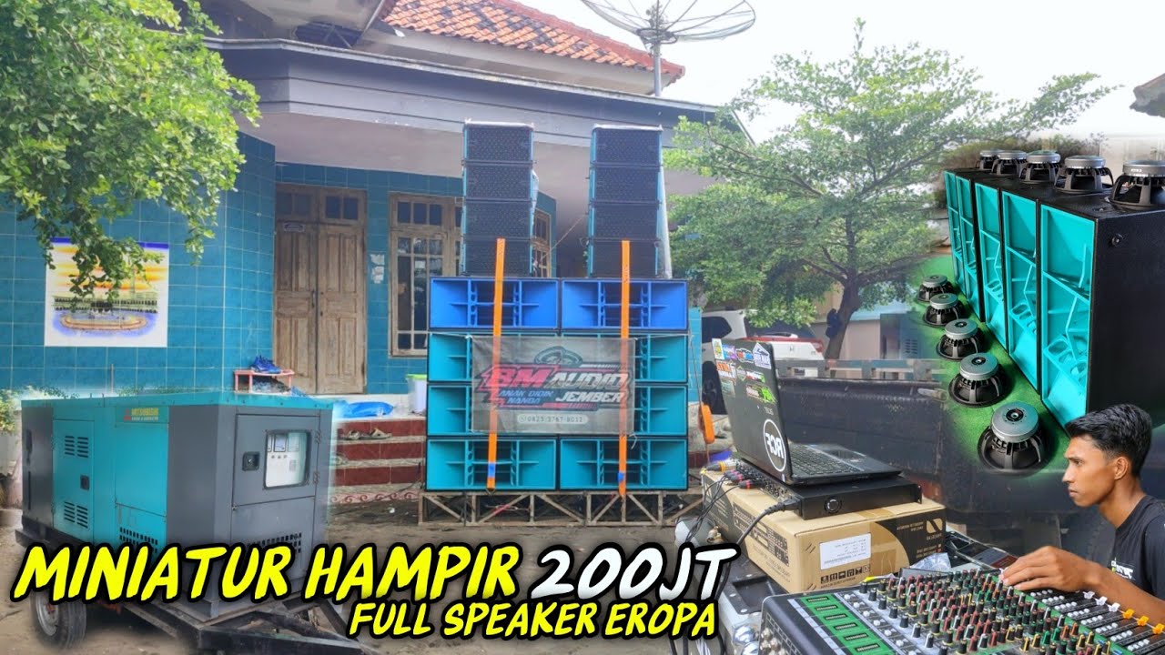 -200JT Istimewa Sound Miniatur Spek Horeg Full Speaker Eropa CLA 12 Inch Lavoce BM Audio