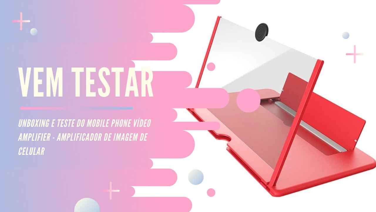 Unboxing e demonstração do Mobile Phone Vídeo Amplifier Amplificador de Imagem de celular