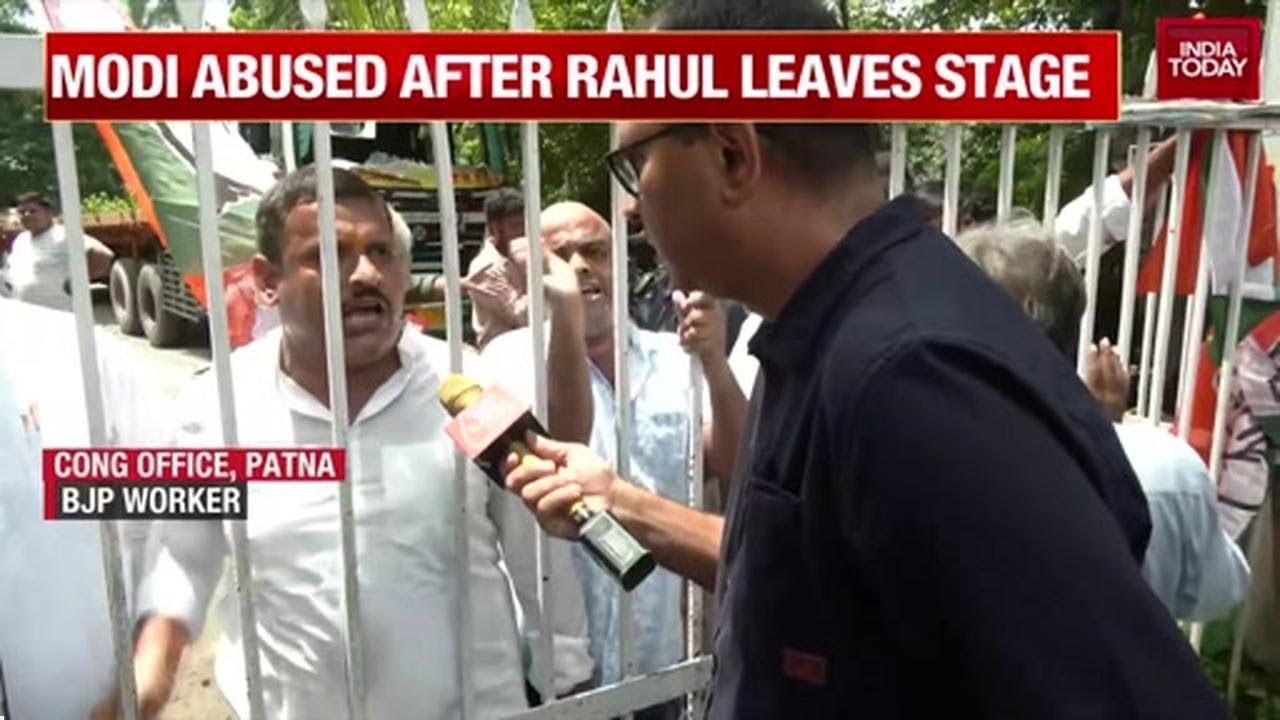 BJP Workers Storm Congress HQ; Cars Smashed, Staff Injured in Bihar | India Today News