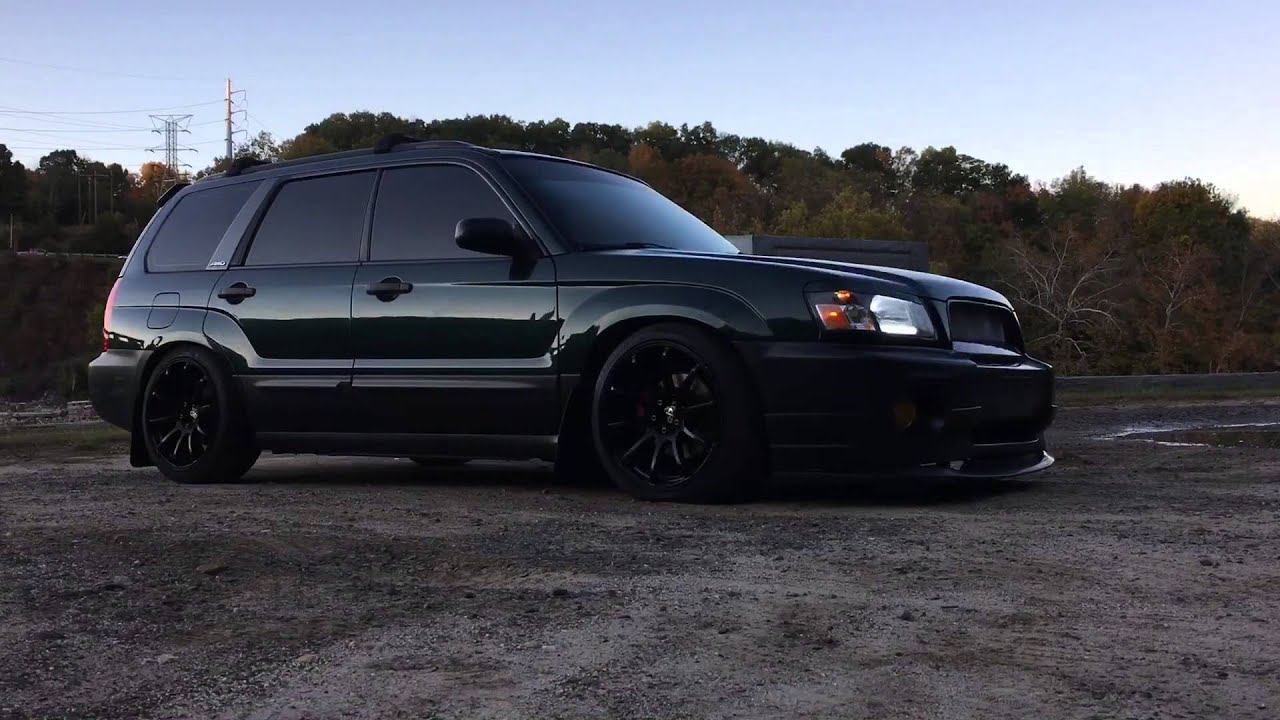 Slammed Forester