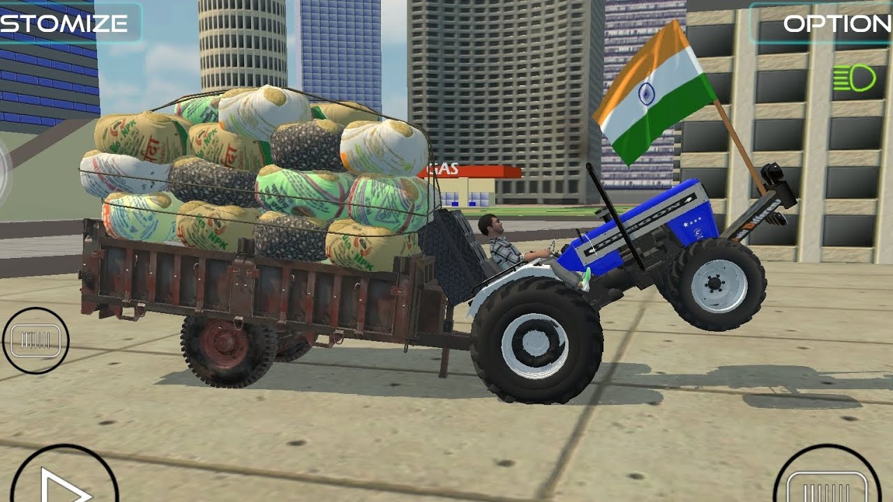 indian car simulator unlimited coinsindian tractor 🚜 driving 3d || #3dgaming #gaming #computergame 