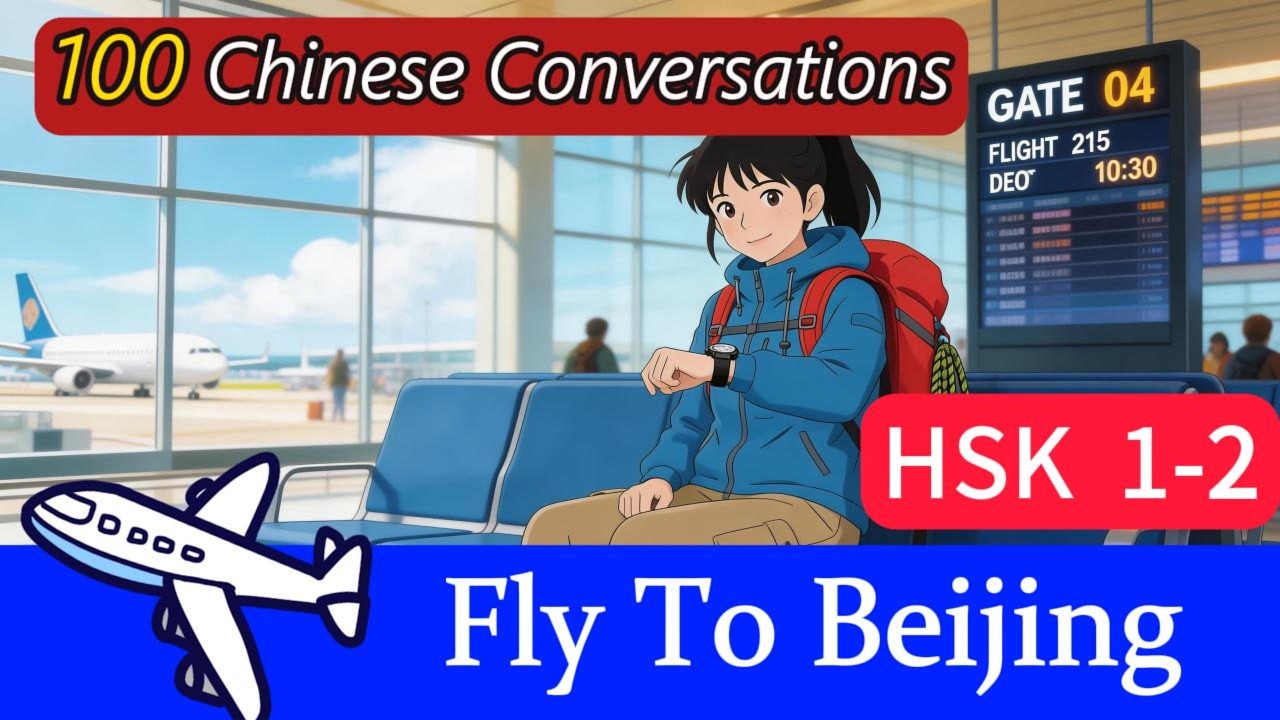 ✈ Travel to Beijing with Me! | Learn Mandarin Chinese HSK 1-2 (Real Life Scenes)#HSK#mandarin