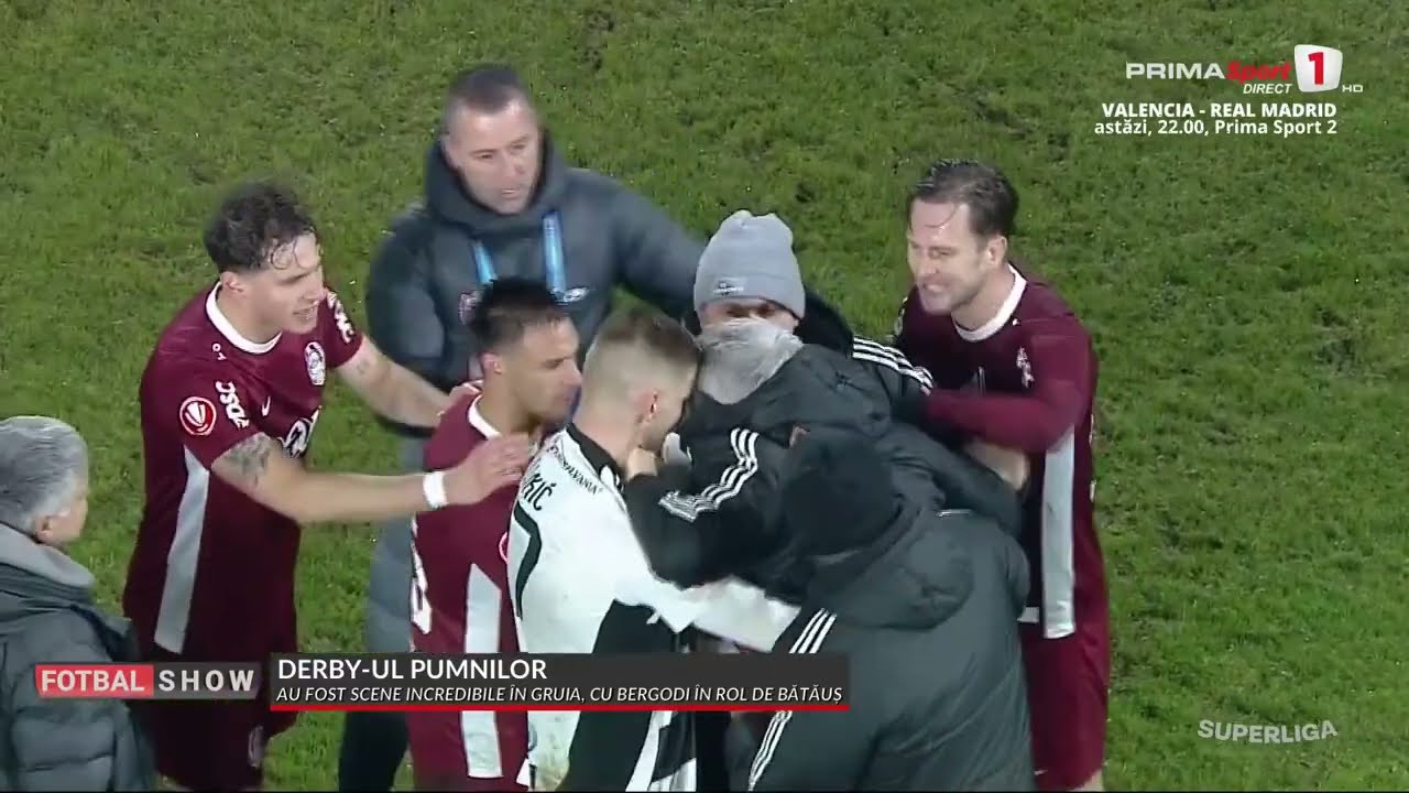 Imagini noi cu scandalul de la Cluj. A făcut Cordea semne obscene către Bergodi? Reacţia lui Pandi
