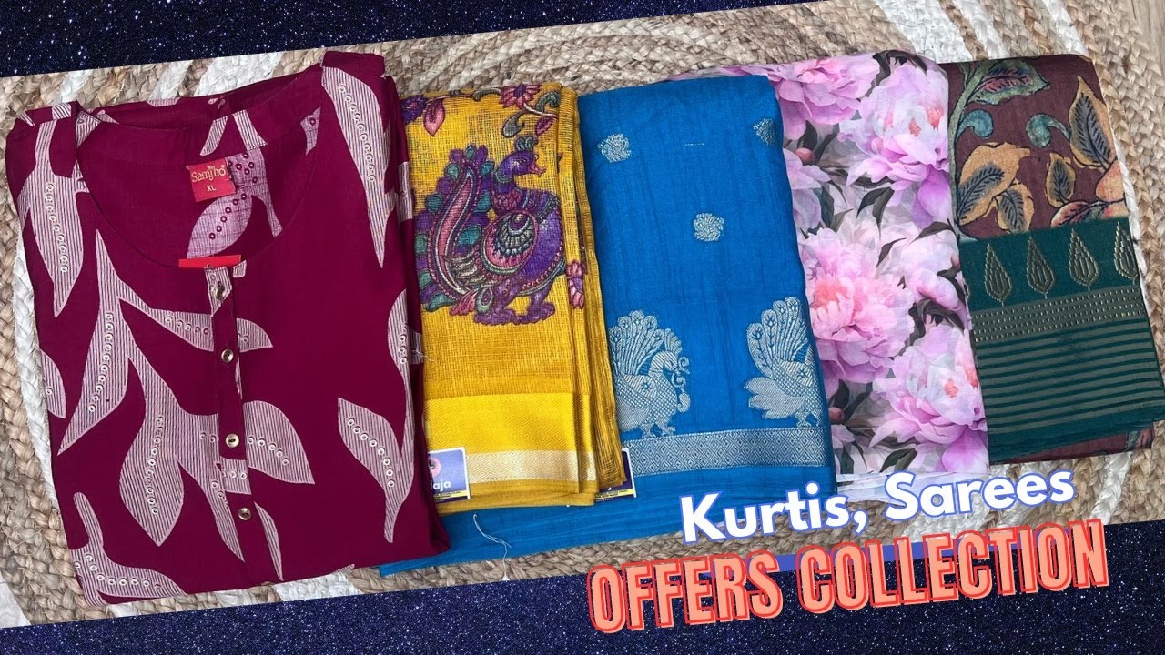 Beautiful Party & regular wear #new arrivals #sarees & #kurtis collection @sailajasilks #9849553901
