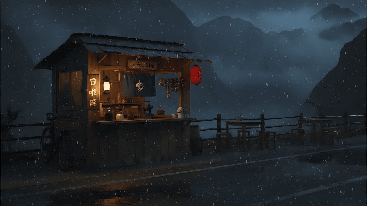 Quiet Rainy Evening 🌧️ Relaxing Lofi Rain Ambience for Stress Relief and Deep Sleep