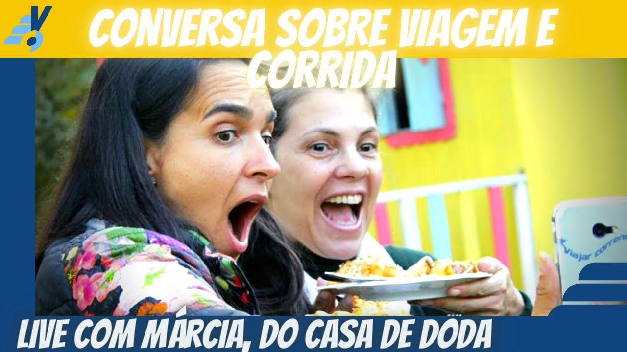 Live Viajar correndo e Casa de Doda. Vamos falar de viagem e corrida? ✈️🏃