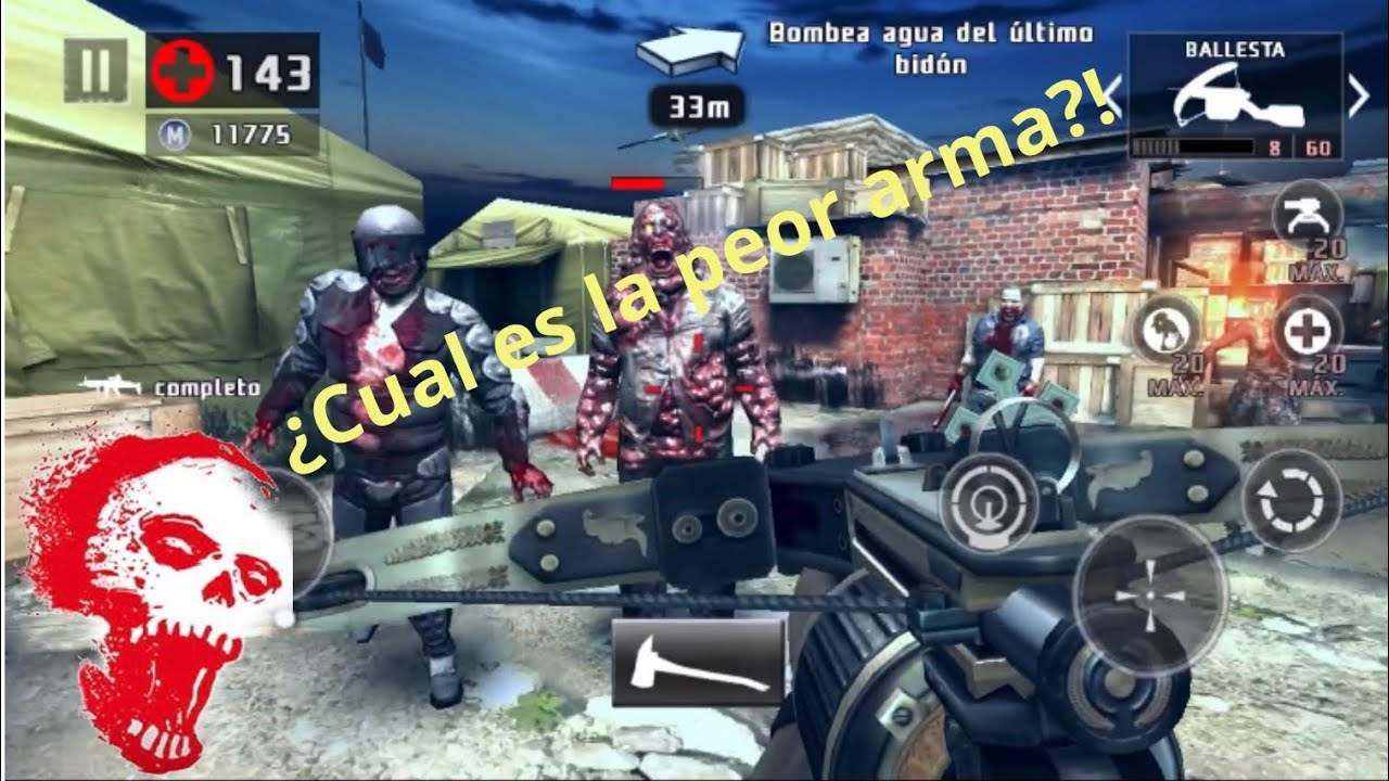Top 10 PEORES Armas De Dead Trigger 2 (2024)