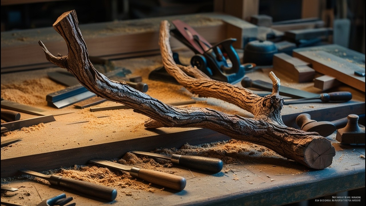 70-Year-Old Craftsman Makeover: This Twisted Branch Turned into The Coolest Coffee Table Ever