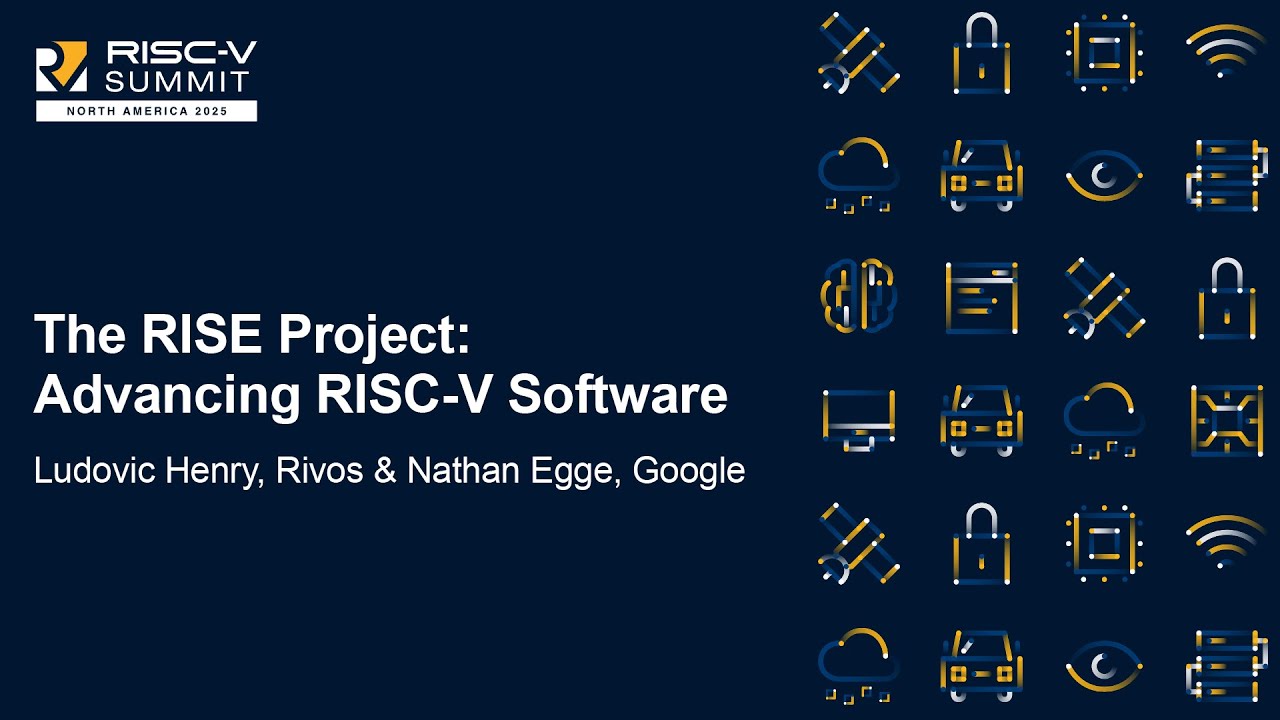 Проект RISE: развитие программного обеспечения RISC-V — Людовик Анри, Ривос и Натан Эгге, Google