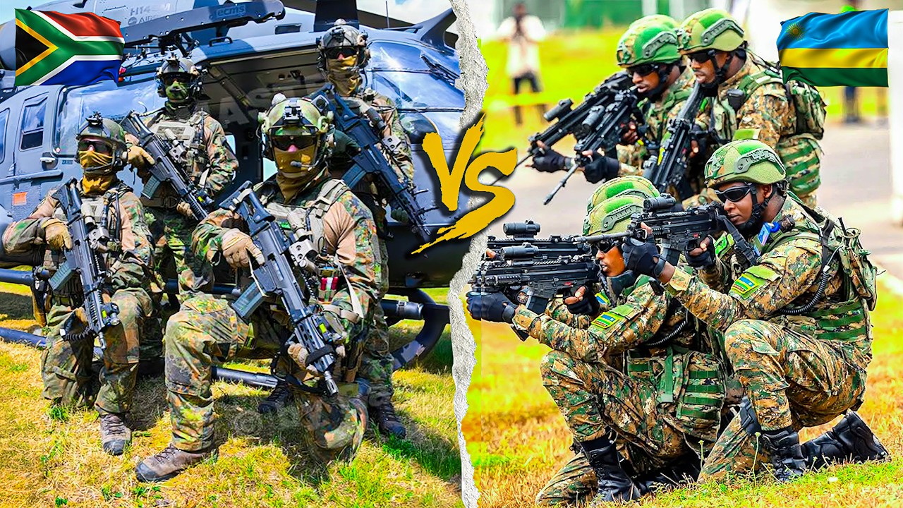 RDF vs SANDF: Ninde Washwanyaguza Undi Hagati y'INGABO ZU RWANDA n'INGABO Z'AFURIKA Y'EPFO Barwanye?
