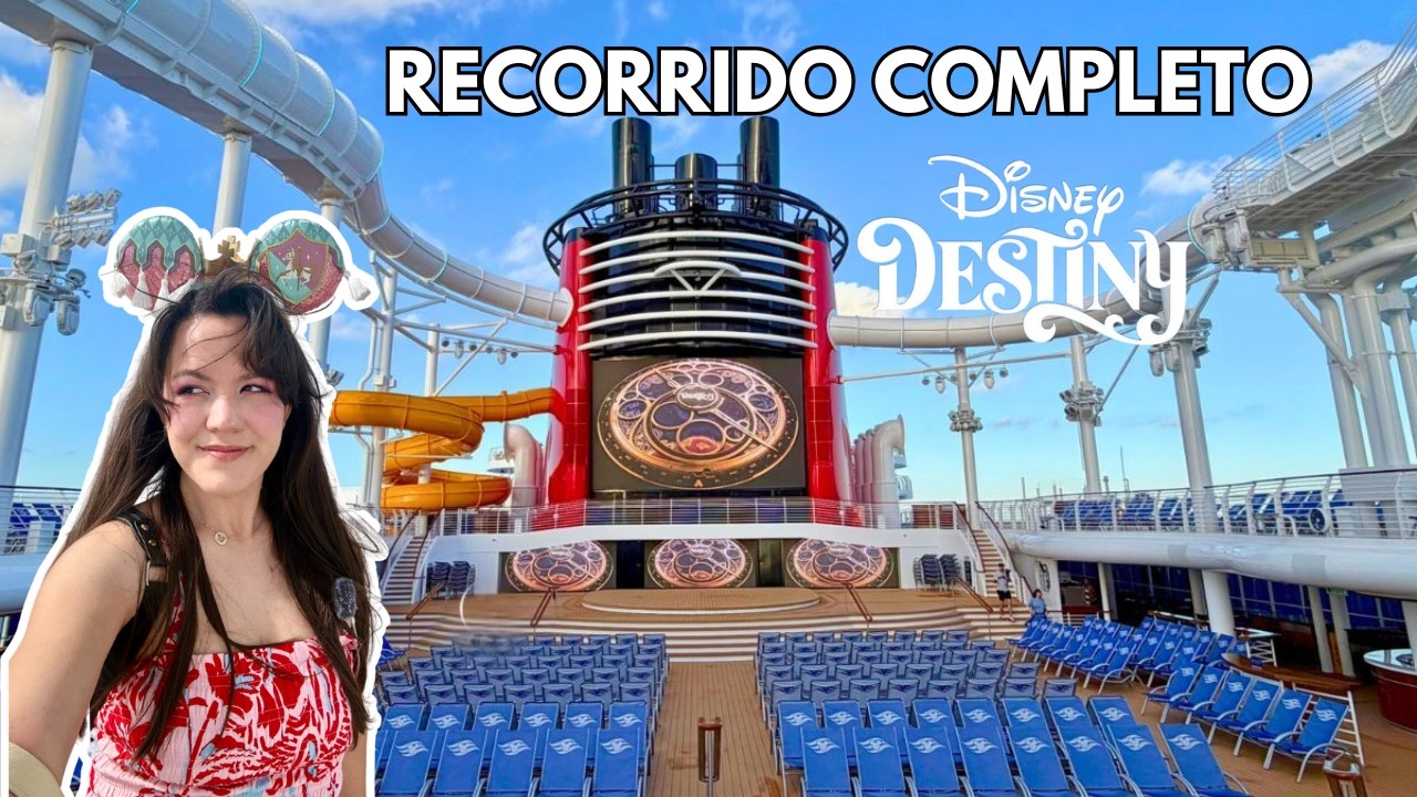 Todo lo que puedes hacer en el Disney Destiny 🚢 | Día en el mar | Recorrido | Desembarque 😢