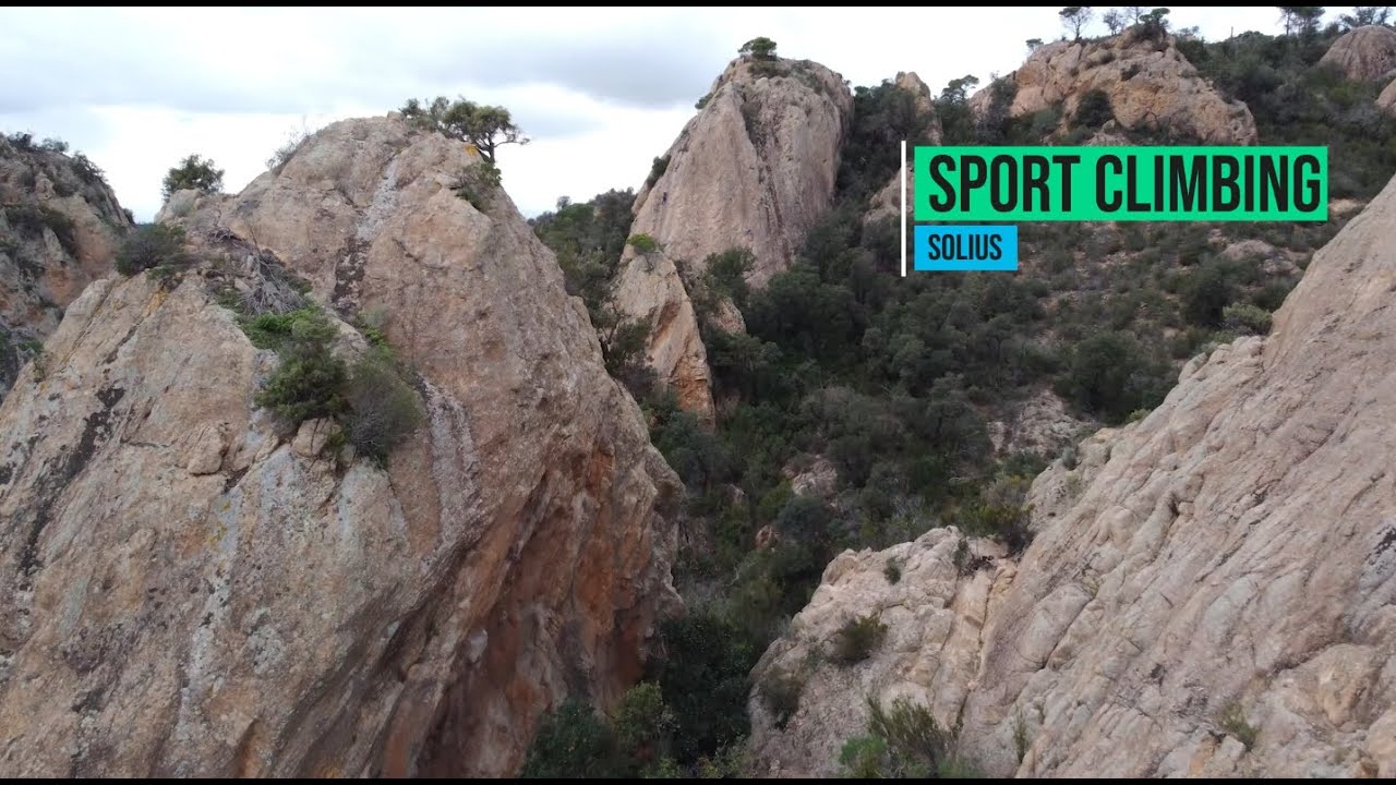 Sport Climbing on Granite in Solius, Catalunya