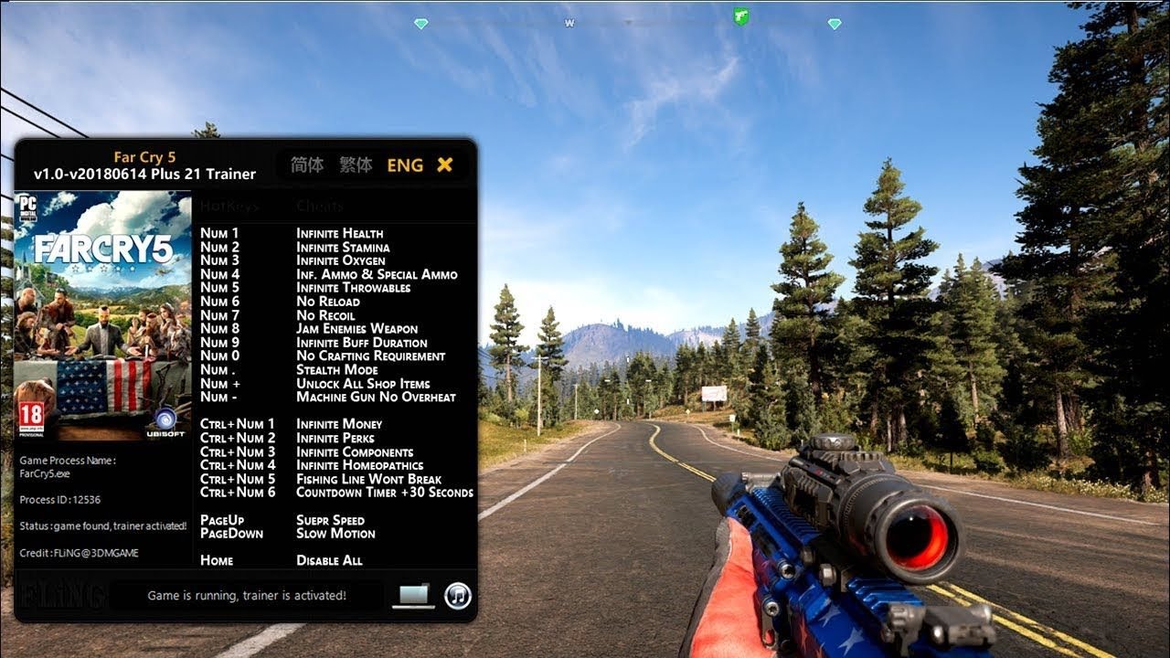 farcry 5 || game trainer || 100% work