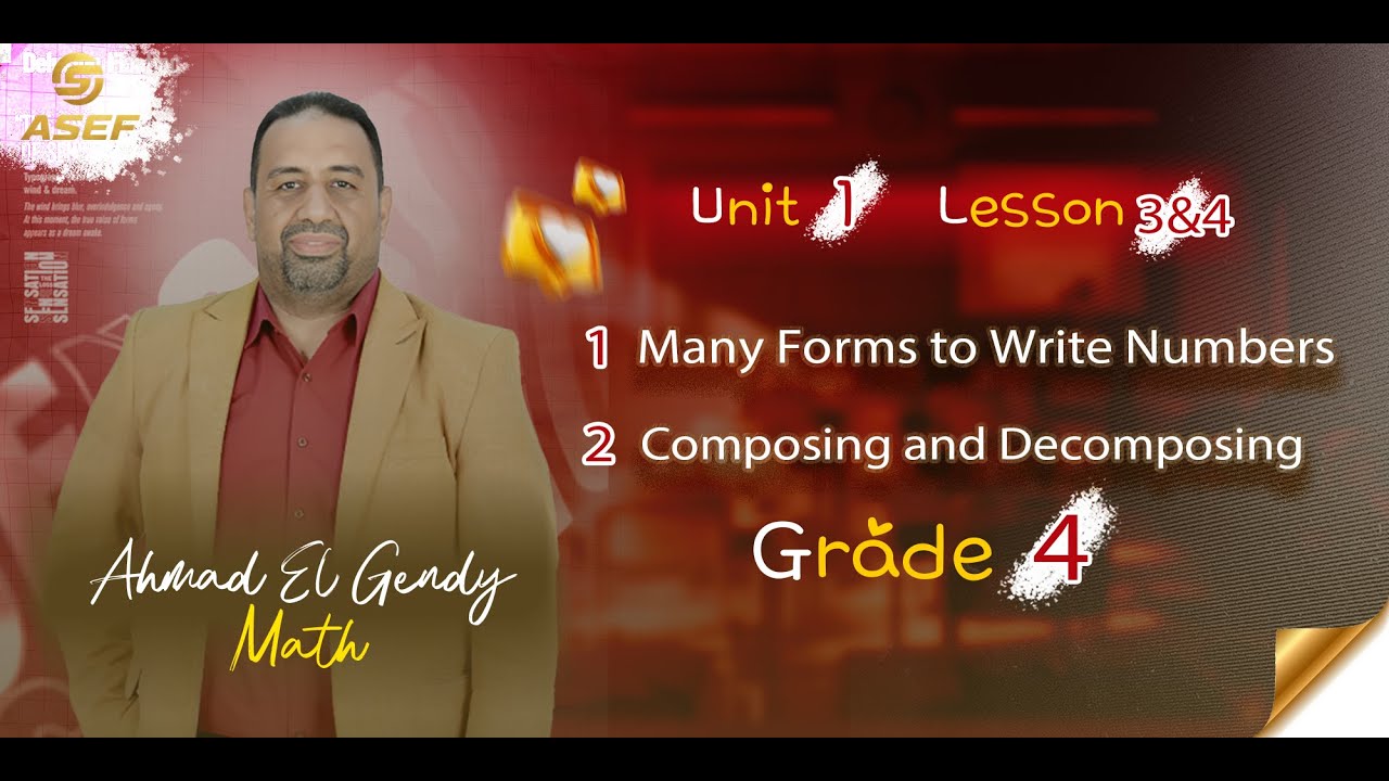 شرح ماث 4 ابتدائي Grade 4  lesson 3&4 |  Decimals to the Thousandths Place