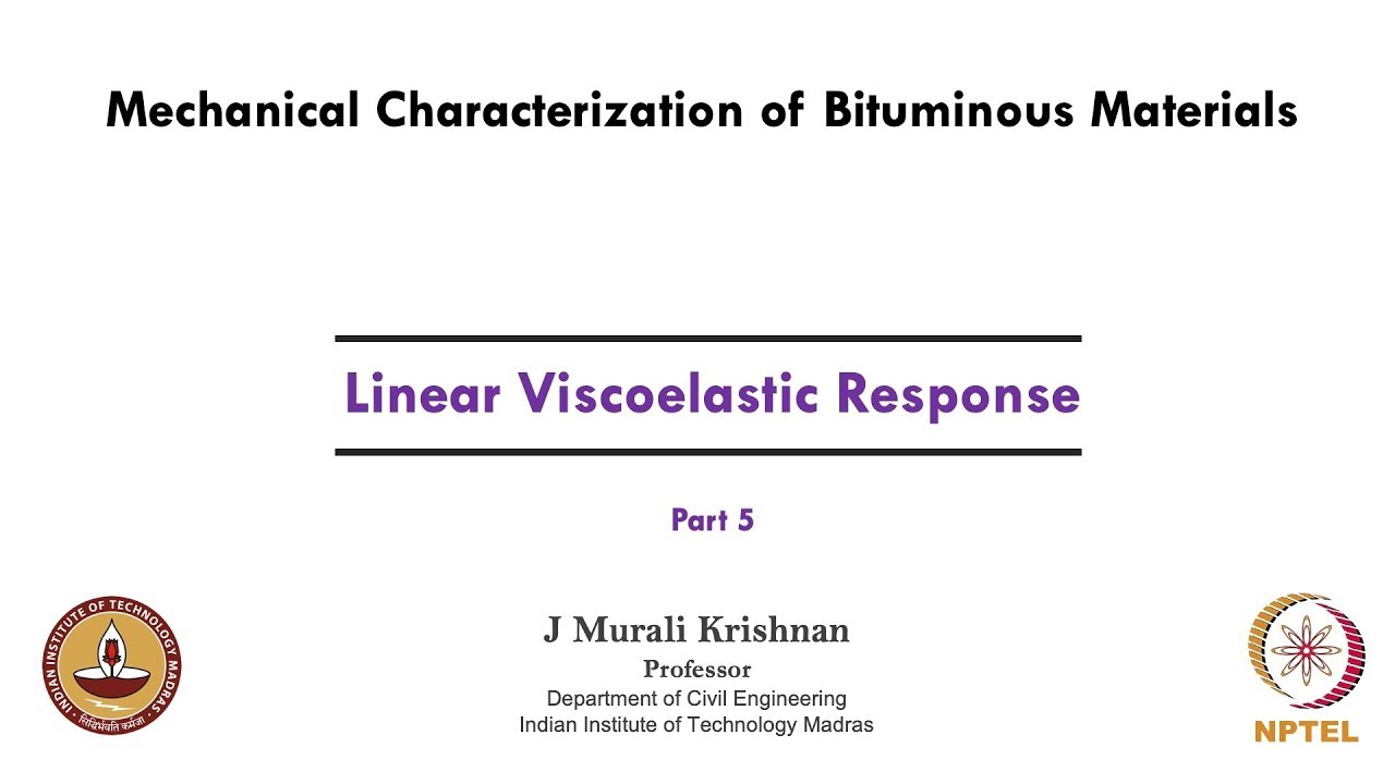 Linear Viscoelastic Response - Part 05