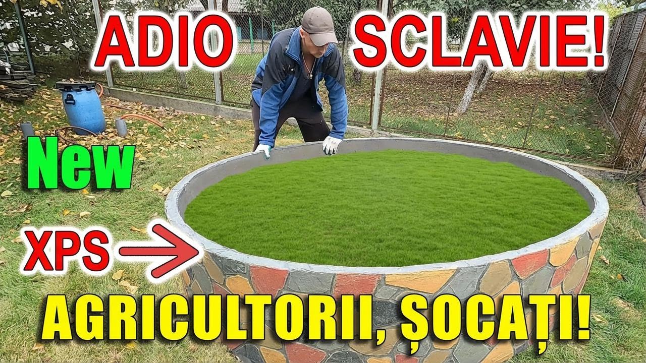 Straturi înălțate rotunde, organice, cu super-recolte—fă-le singur, rapid și ușor!