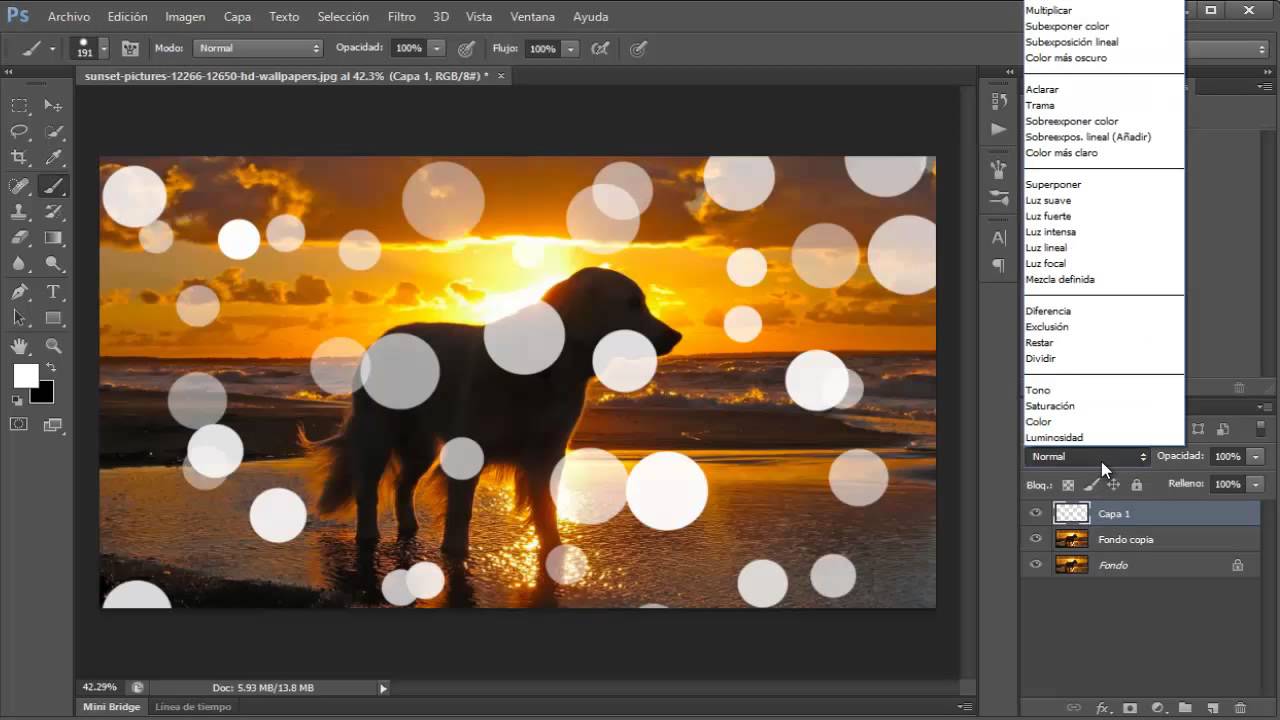 Photoshop CS6 Tutorial Como hacer Efecto Bokeh