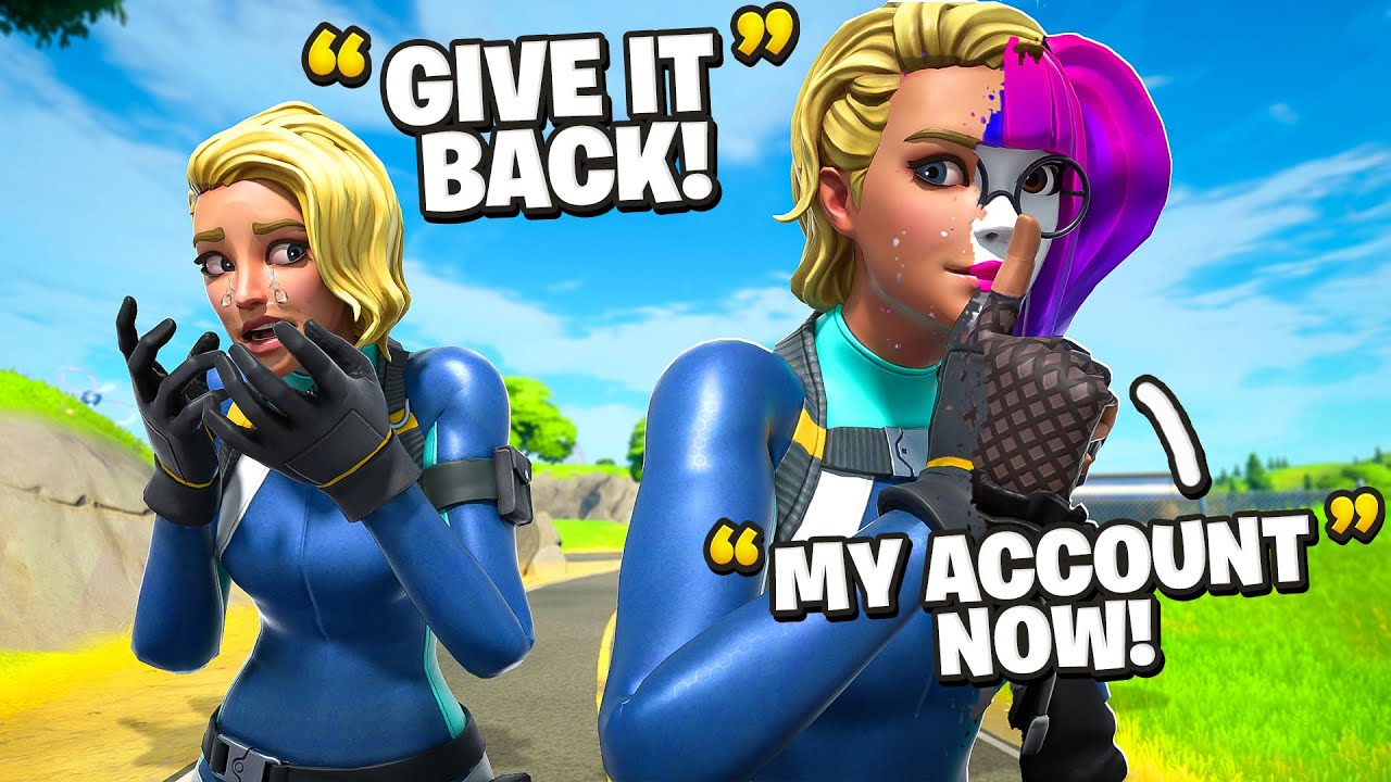 I STOLE SOAR ZAXY'S FORTNITE ACCOUNT... (He Raged)
