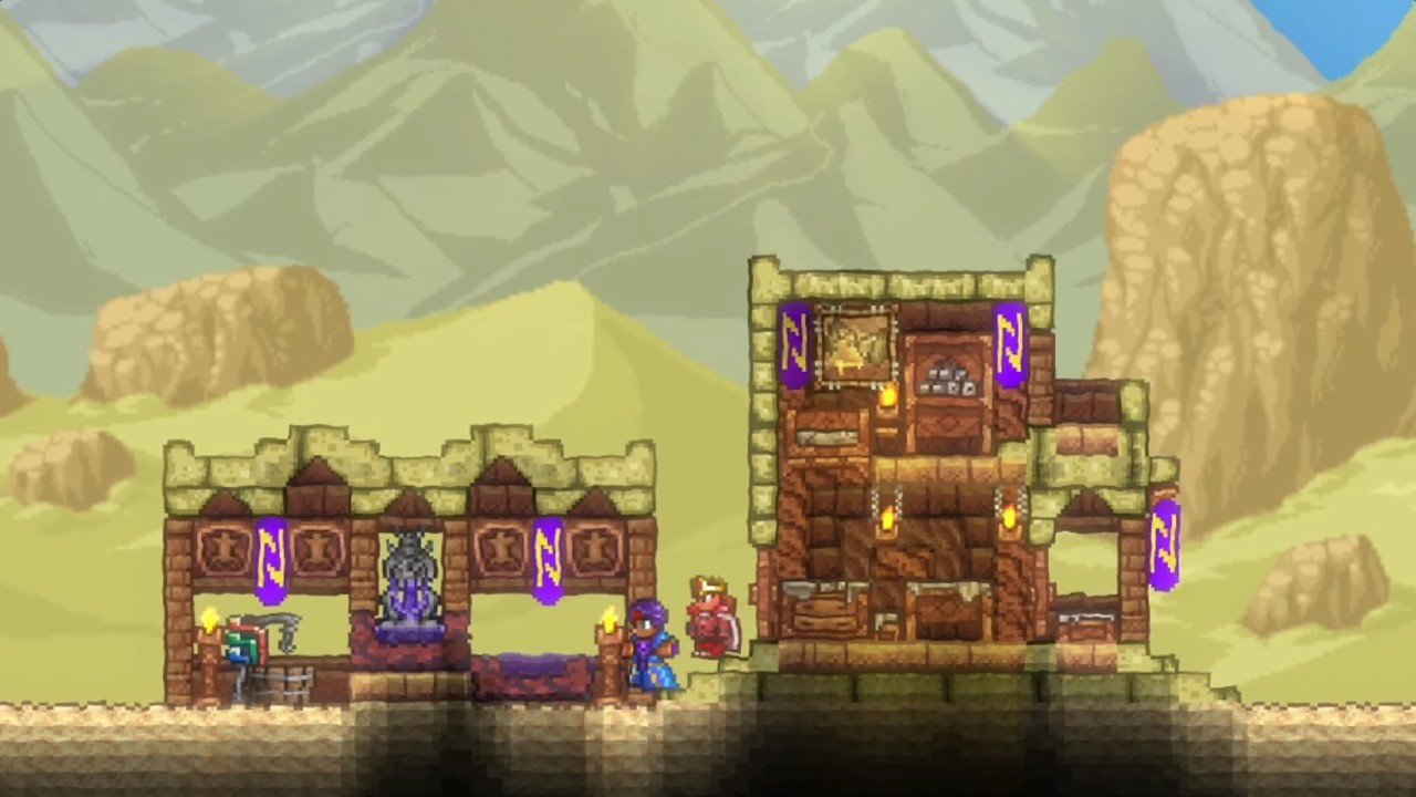 DYE TRADER'S SHOP/ Terraria NPC Village
