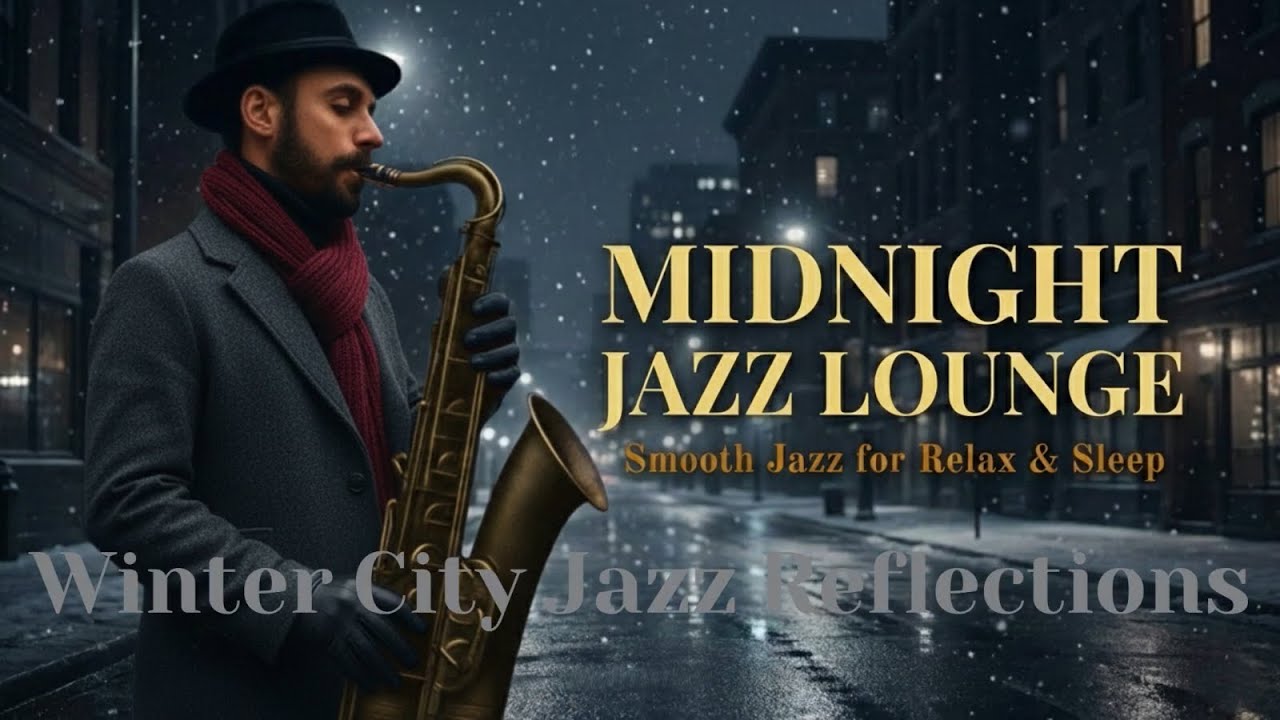 Winter City Jazz Reflections | Midnight Jazz Lounge – Smooth Jazz for Relax & Sleep
