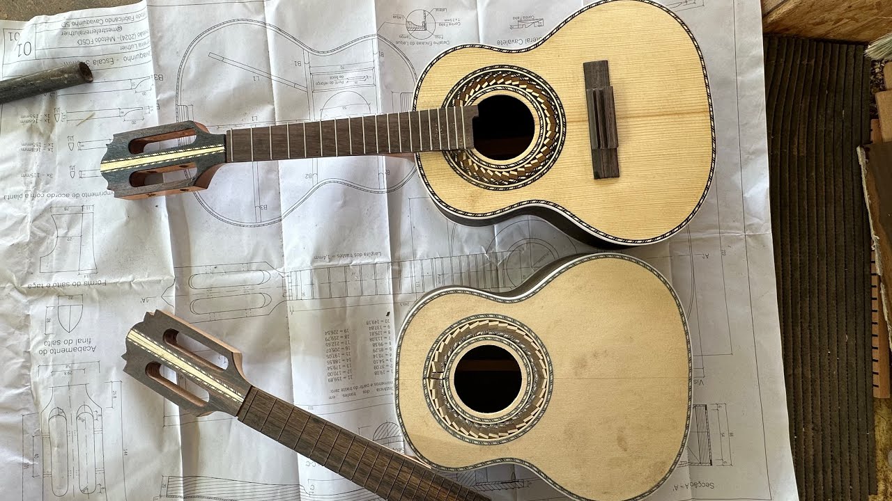 Como fazer um Cavaquinho usando apenas a planta e ferramentas manuais