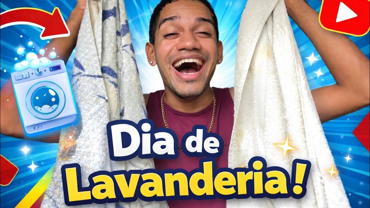 DIA DE LAVANDERIA! 🧺 AS TOALHAS ENCARDIDAS DERAM TRABALHO 