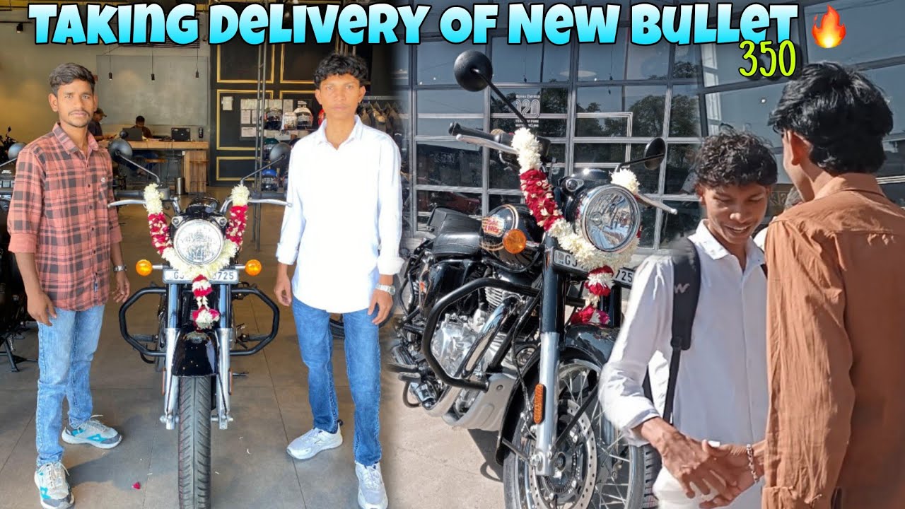 Taking Delivery Of New Bike Royal Enfield| Bike Delivery Vlog | ArvindRathvaVlogs 