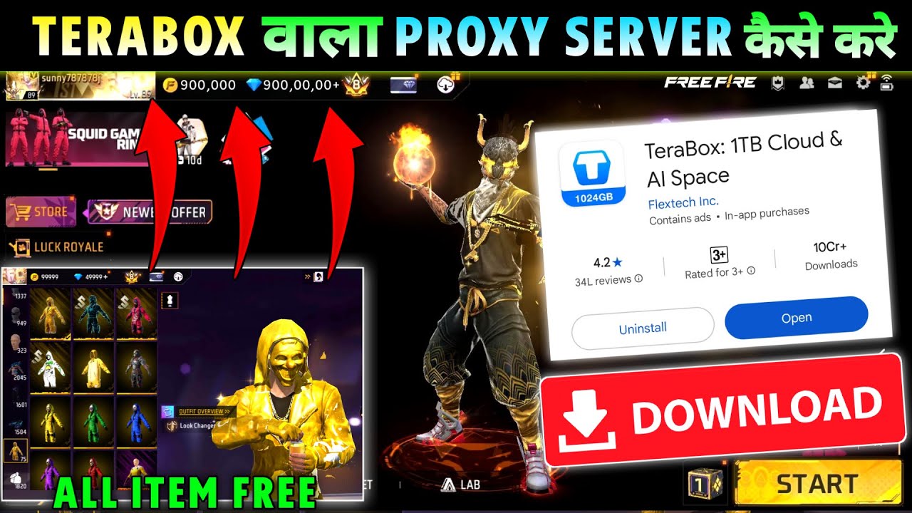 Terabox Proxy Server install Kaise Kare | Terabox App Not Install Problem | Terabox Free Fire Proxy