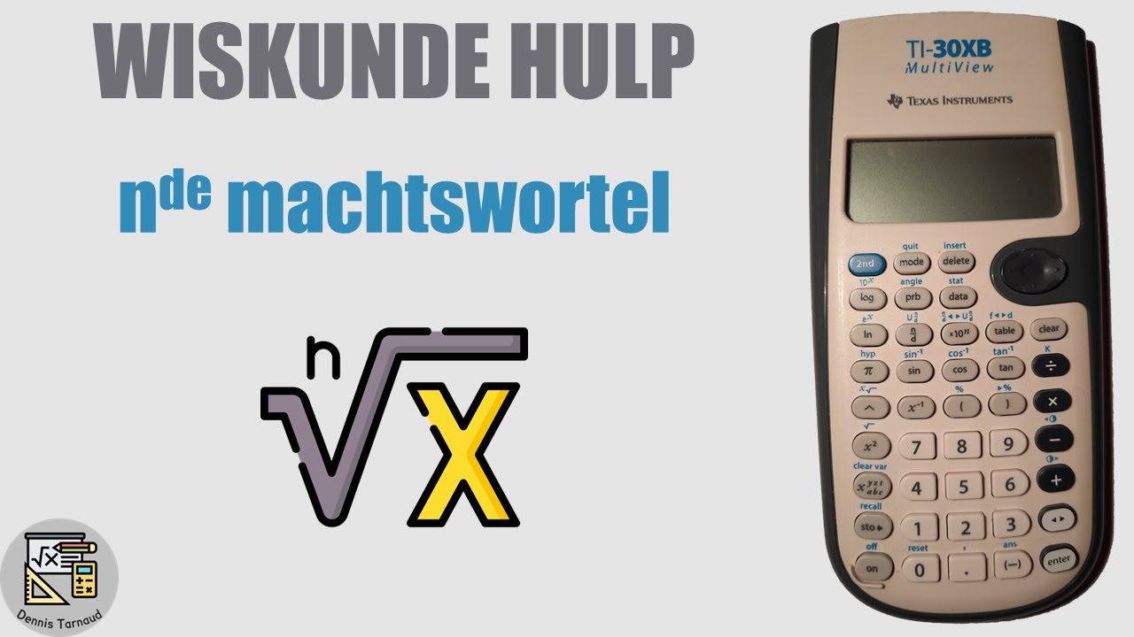 TI-30X - nᵈᵉ machtswortel van een getal berekenen