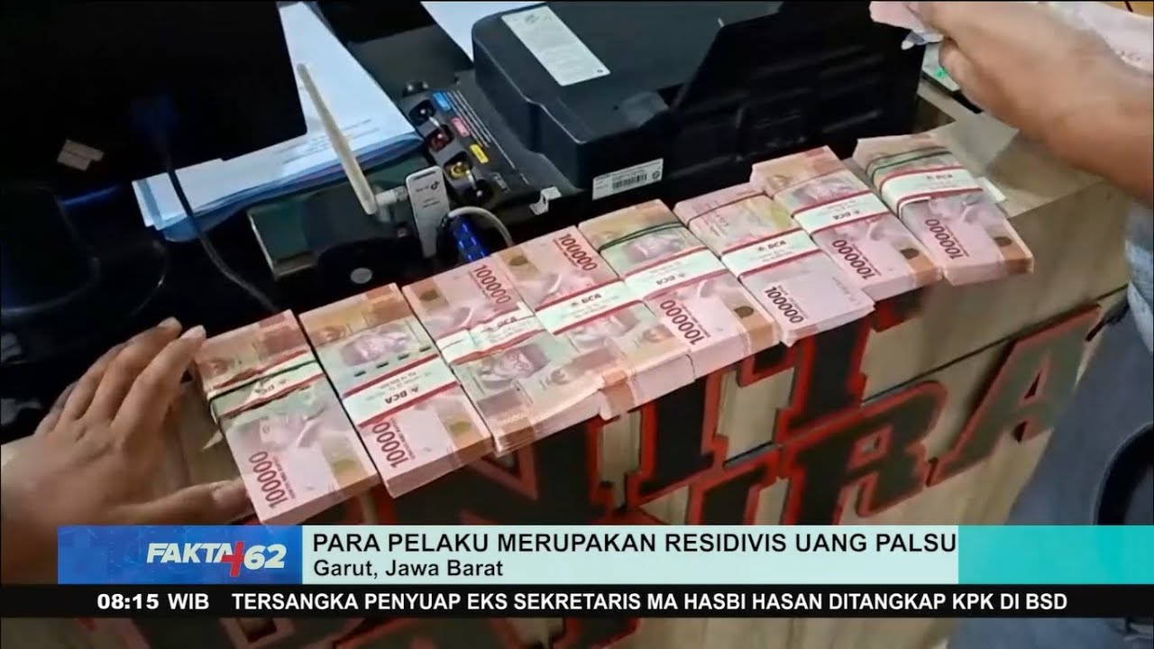 Rumah Produksi Uang Palsu di Garut Digerebek, Rp271 Juta Diamankan