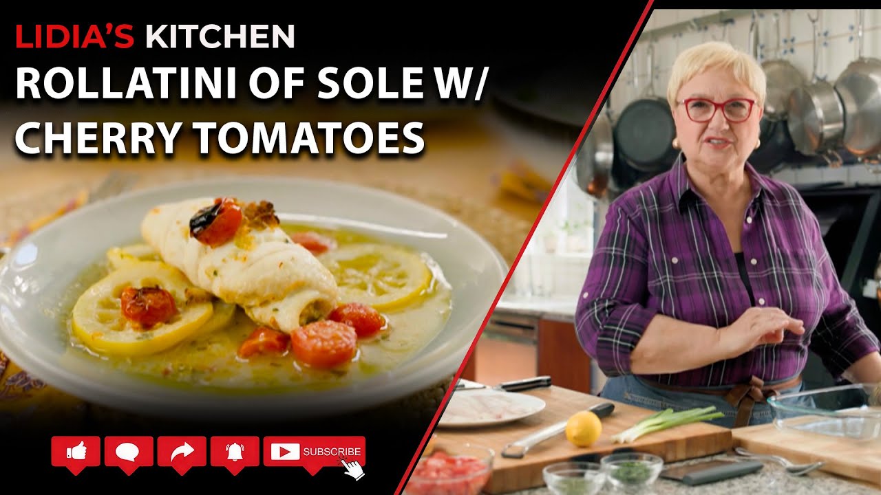 Rollatini of Sole with Cherry Tomatoes