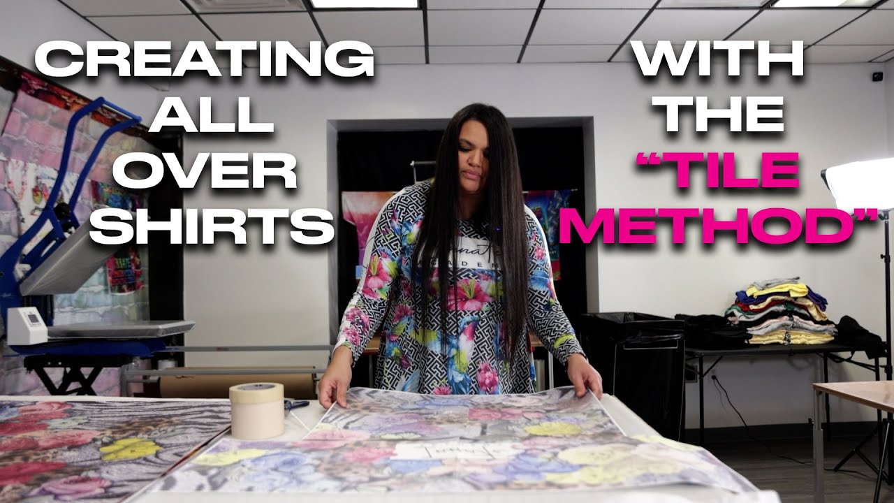 The Easiest Way To Print And Tape All Over Shirt Sublimation Shirts Split Pages 8.5x11, 13x19