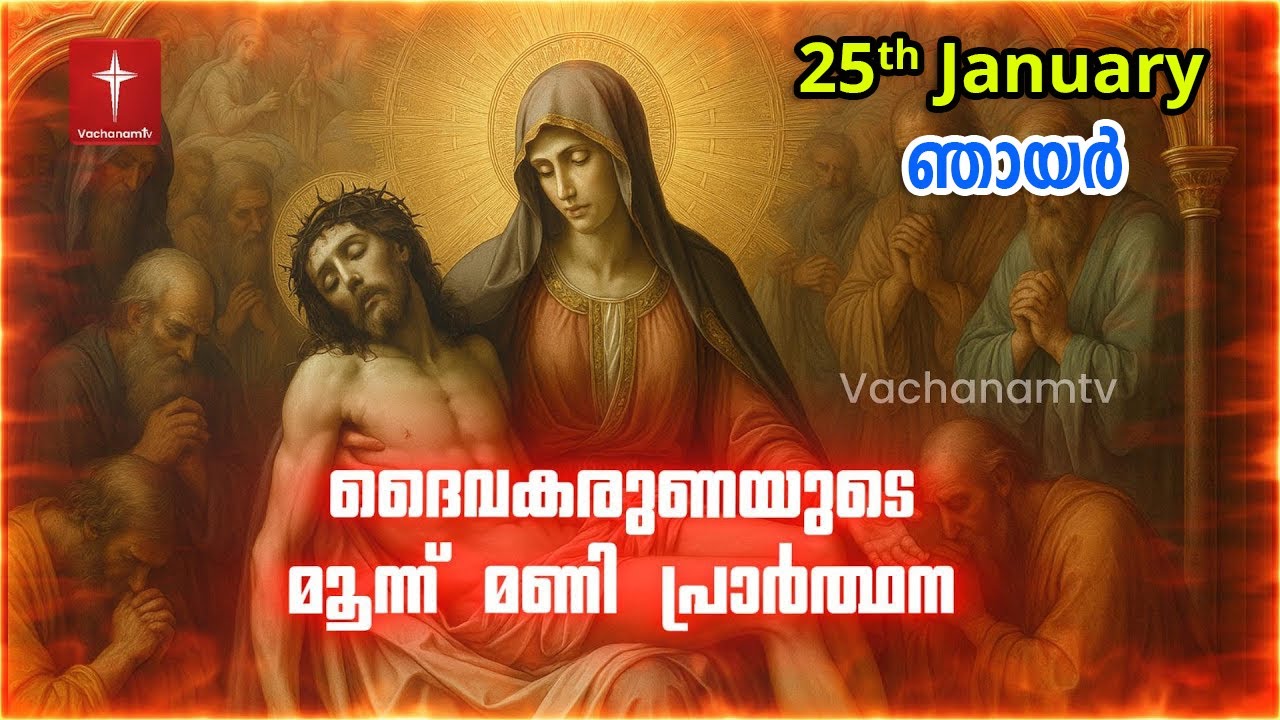 25th January 2026 | ദൈവകരുണയുടെ പ്രാർത്ഥന | 3 മണി Vachanamtv | ROSARY OF DIVINE MERCY #karunakontha