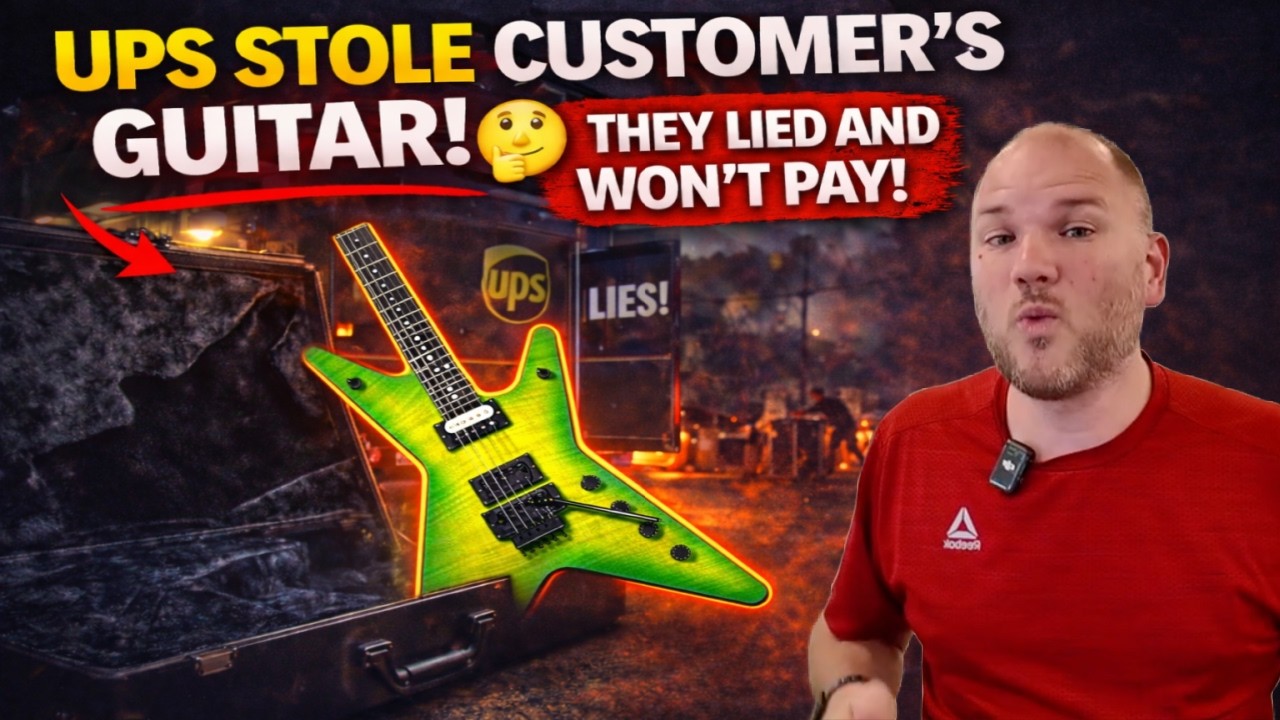Компания UPS украла гитару клиента, а затем солгала об этом, чтобы избежать оплаты!
