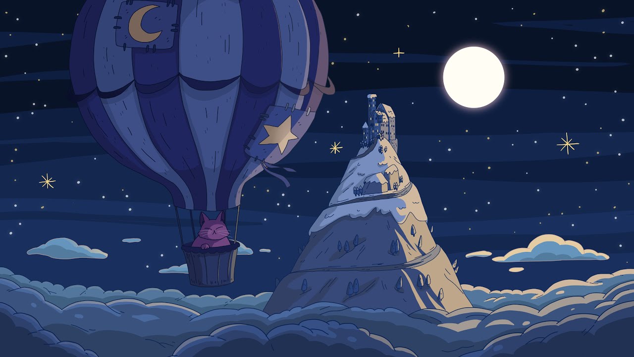 Purrple Cat - Above the Clouds