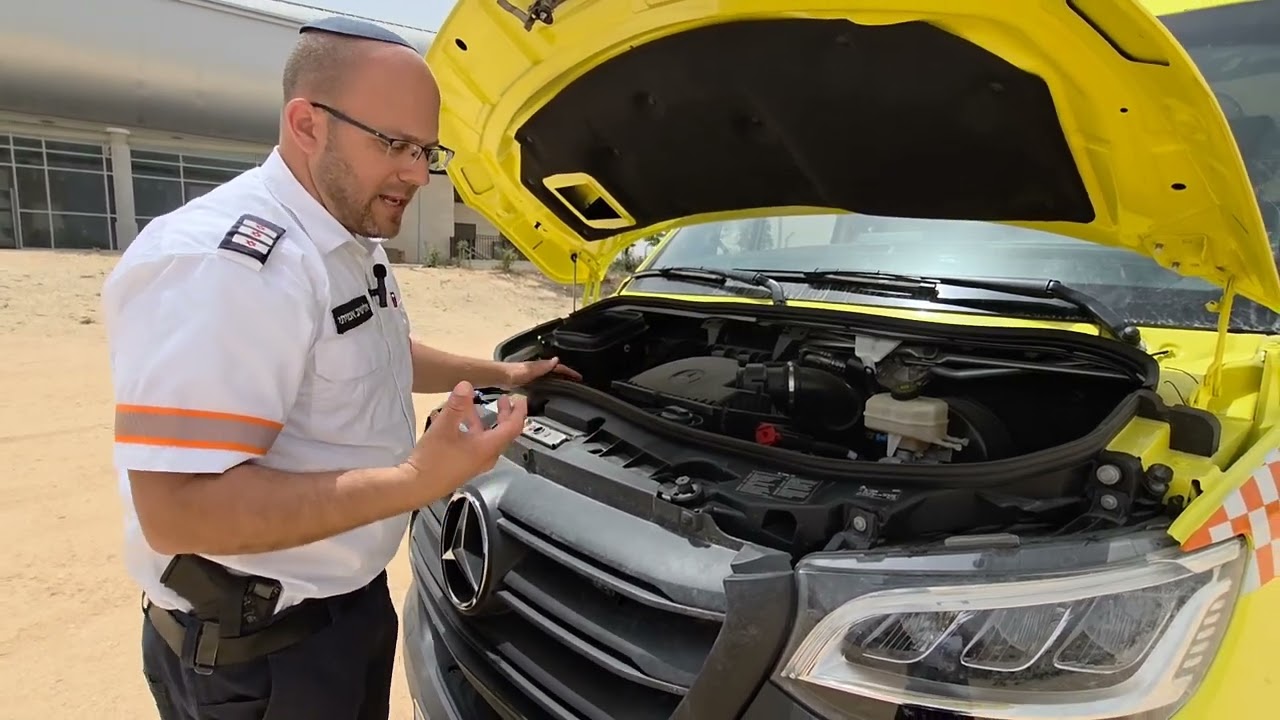 אמבולנס מדגם 'מרצדס' דגשים לנהג