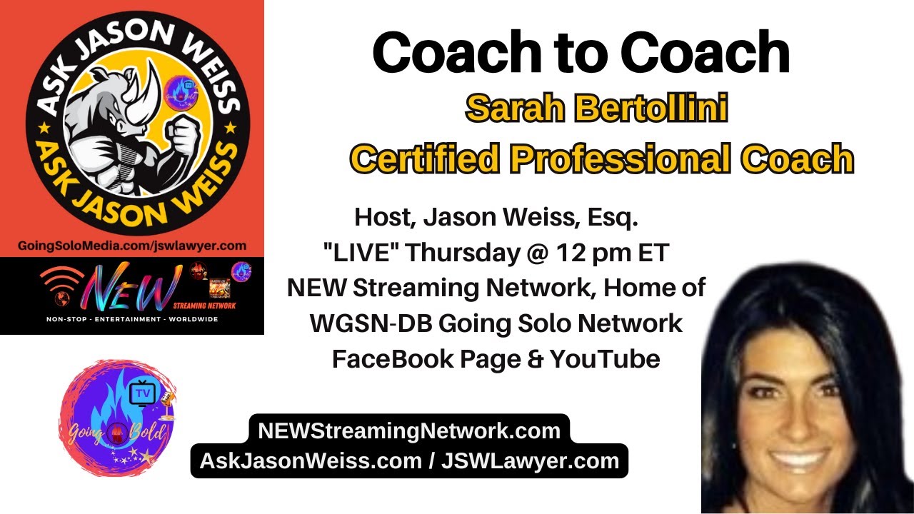 Coach to Coach with Guest, Sarah Bertollini