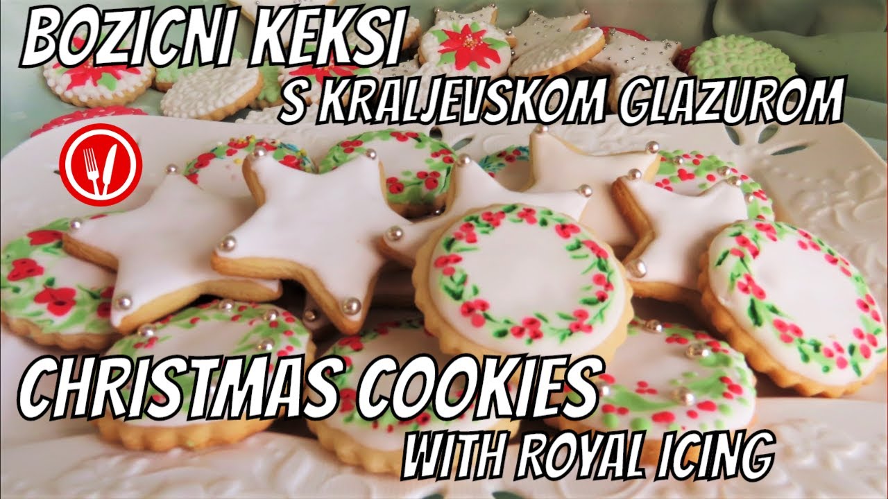 BOŽIĆNI KEKSI S KRALJEVSKOM GLAZUROM🔹CHRISTMAS COOKIES WITH ROYAL ICING